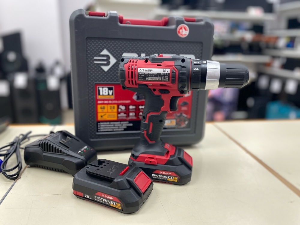 Шуруповерт Зубр ДШУ-185-22