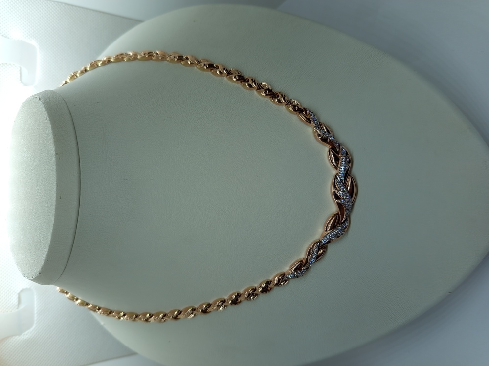 КОЛЬЕ С КАМНЯМИ Au 585