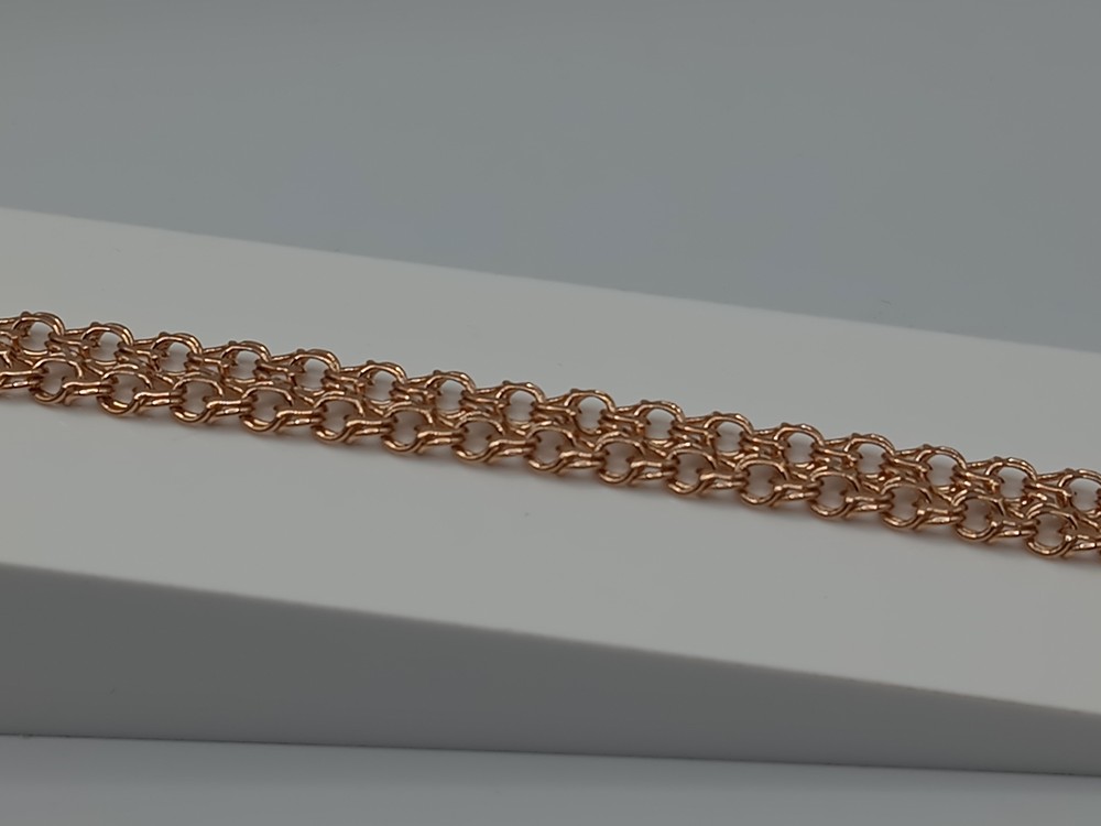 БЛБ585 БРАСЛЕТ ПОЛНОВЕСНЫЙ Бисмарк (Au 585)