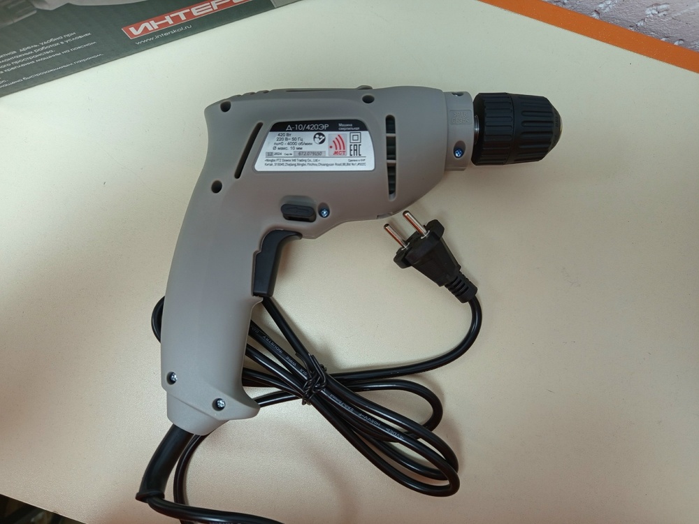 Дрель-безударная Интерскол Д-10/420ЭР ПРОМО (672.1.0.00)