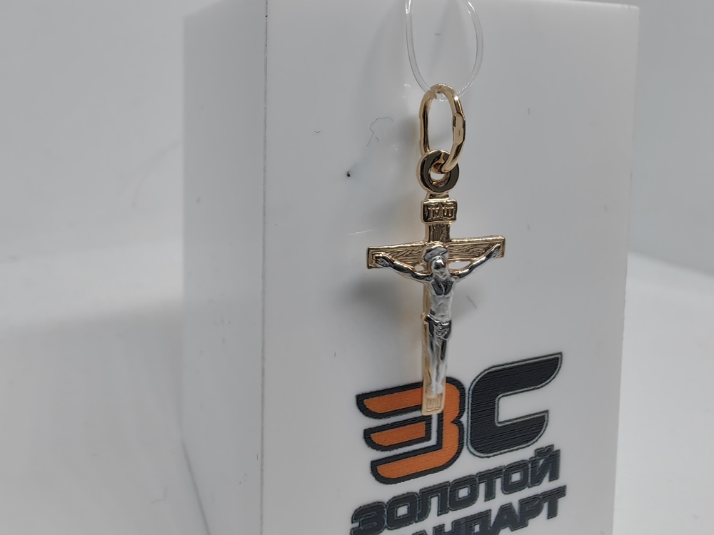 ПОДВЕСКА КРЕСТ без камня (Au 585)