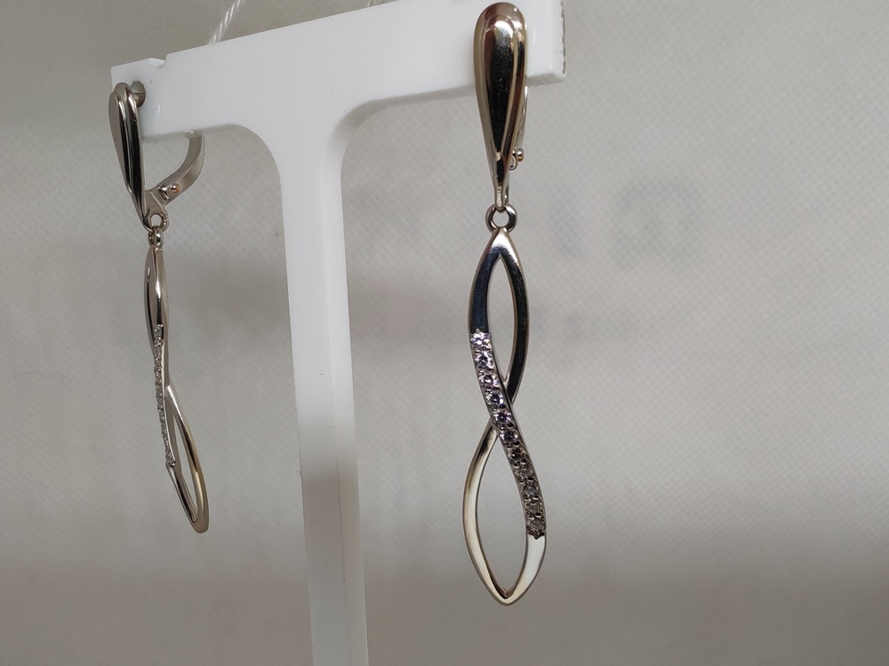 СКМИ585 СЕРЬГИ С КАМНЯМИ (Au 585)