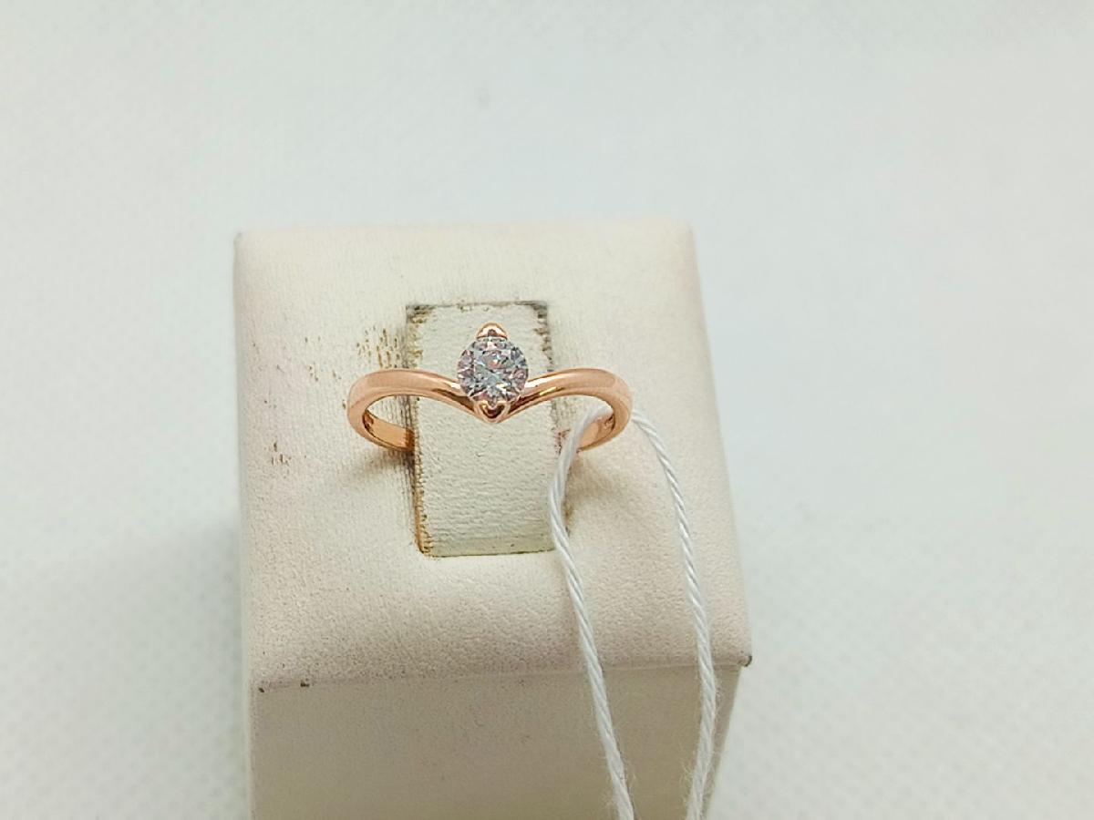 КОЛКМ585 КОЛЬЦО С КАМНЕМ (Au 585)