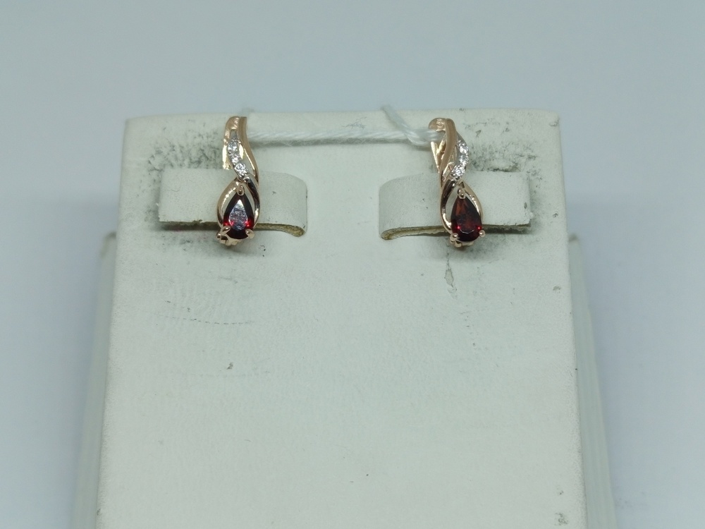 СЕРЬГИ С КАМНЯМИ (Au 585)