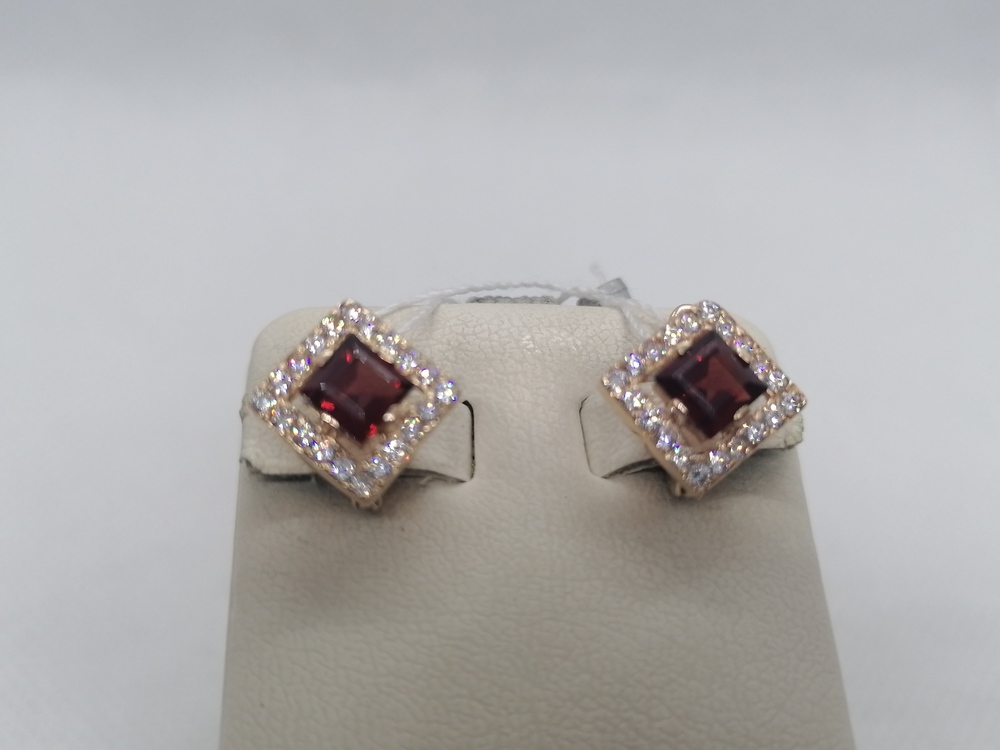 СЕРЬГИ С КАМНЯМИ (Au 585)