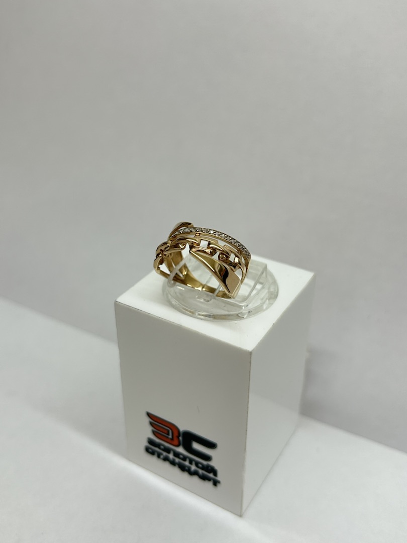 КОЛКМИ585 КОЛЬЦО С КАМНЯМИ (Au 585)