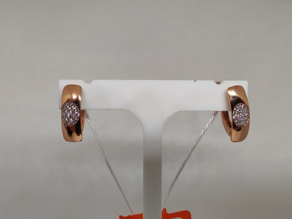 СКМИ585 СЕРЬГИ С КАМНЯМИ (Au 585)