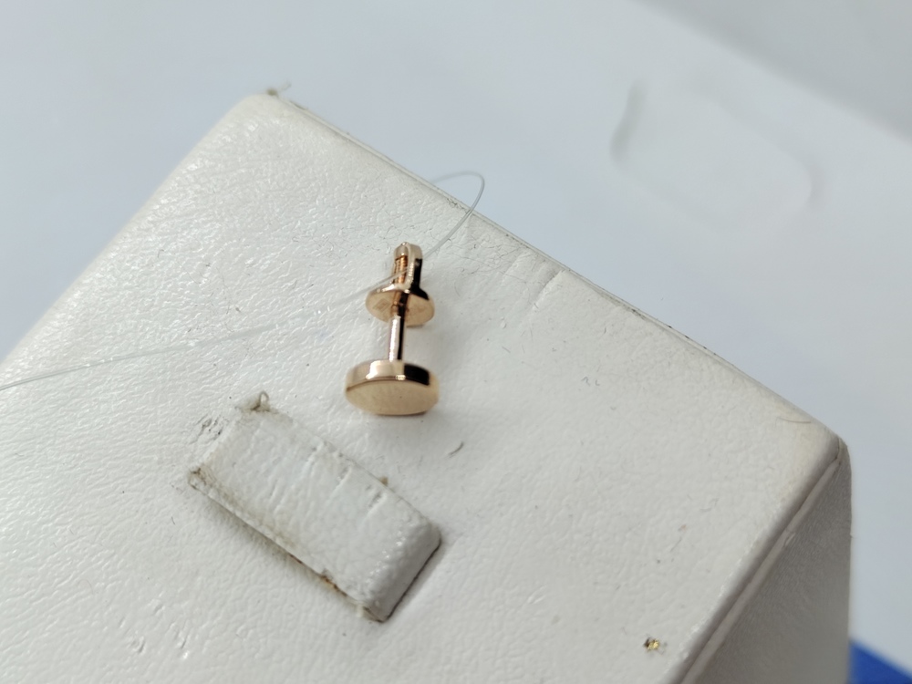 СЕРЬГИ ПУСЕТА без камня (Au 585)