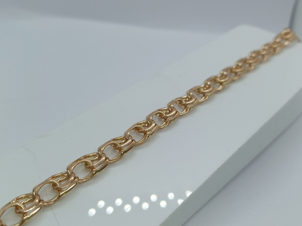 БЛБ585 БРАСЛЕТ ПОЛНОВЕСНЫЙ Бисмарк (Au 585)