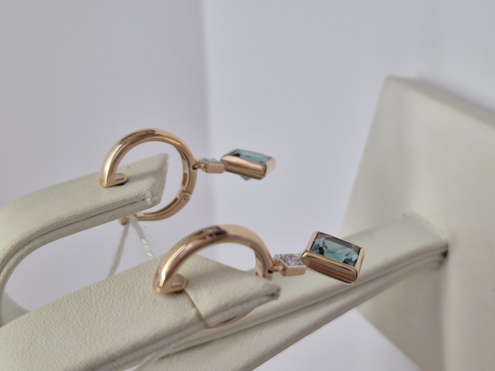 СЕРЬГИ С КАМНЯМИ (Au 585)