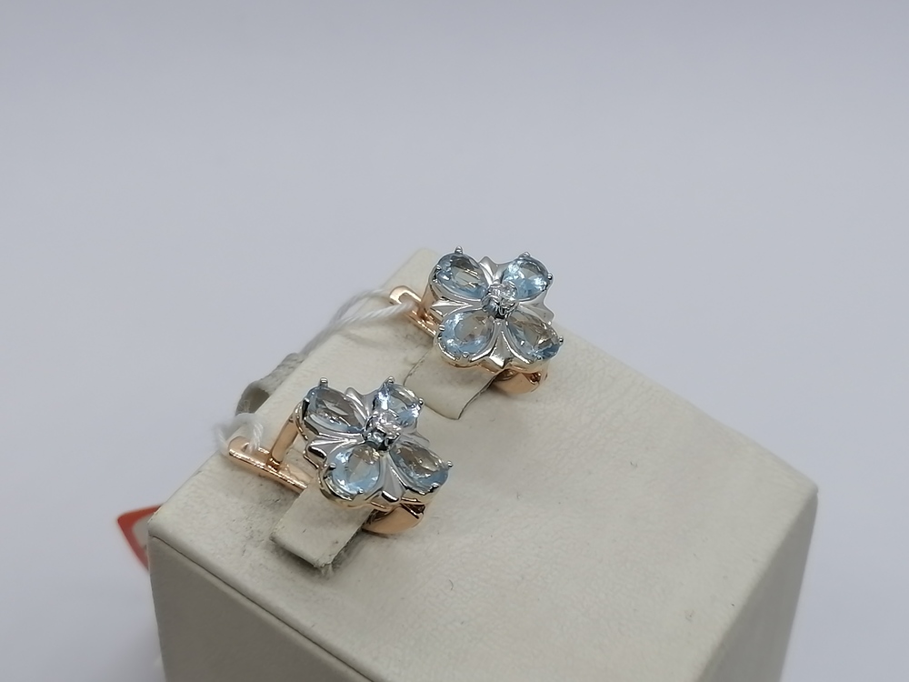 СЕРЬГИ С КАМНЯМИ (Au 585)