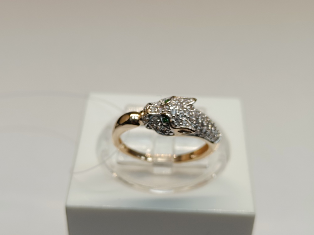 КОЛЬЦО С КАМНЯМИ (Au 585)