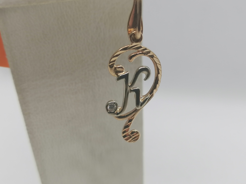 ПОДВЕСКА БУКВА К (Au 585)