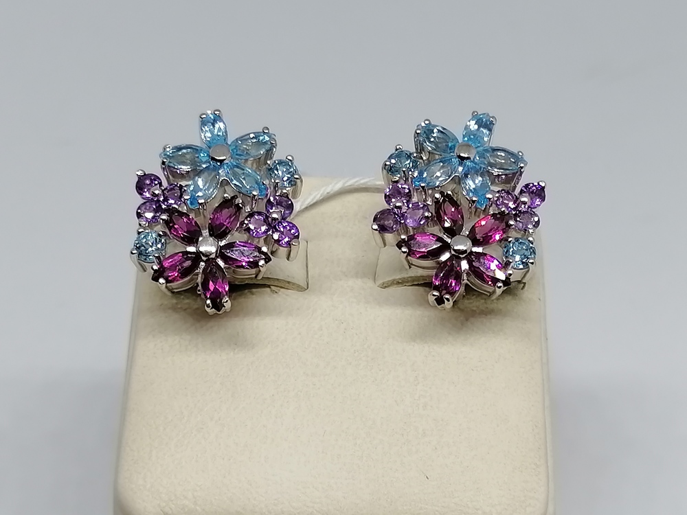 СЕРЬГИ С КАМНЯМИ (Au 585)