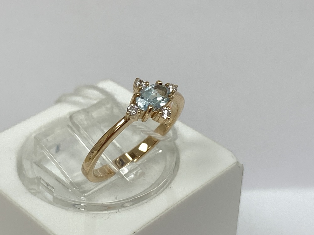 КОЛКМИ585 КОЛЬЦО С КАМНЯМИ (Au 585)
