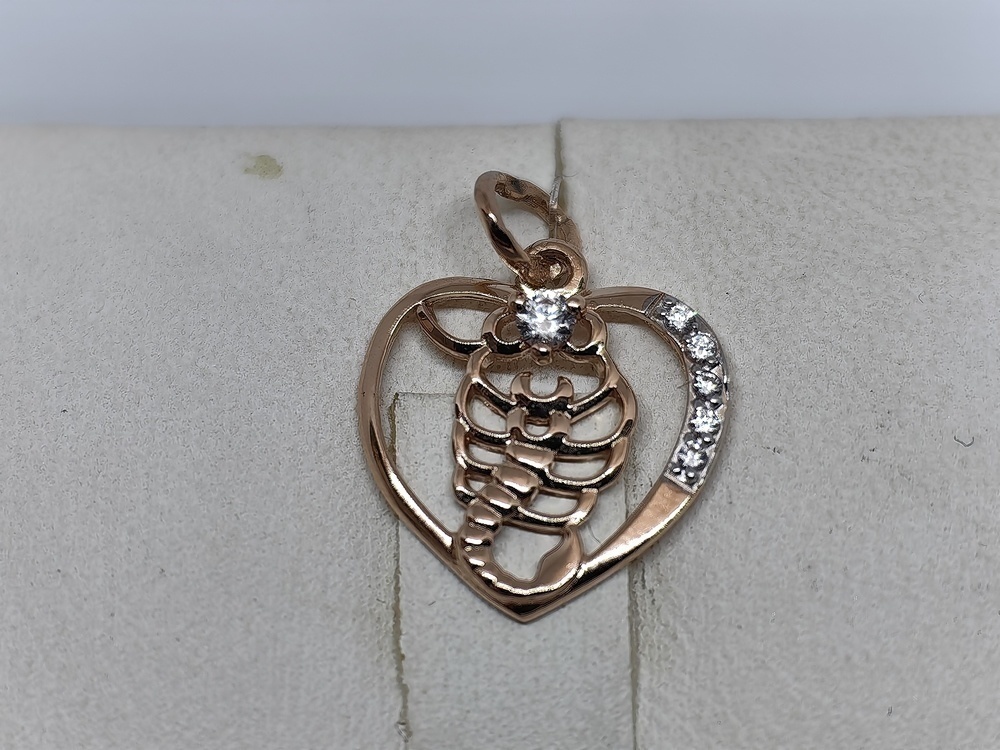 ПОДВЕСКА ЗНАК ЗОДИАКА СКОРПИОН (Au 585)
