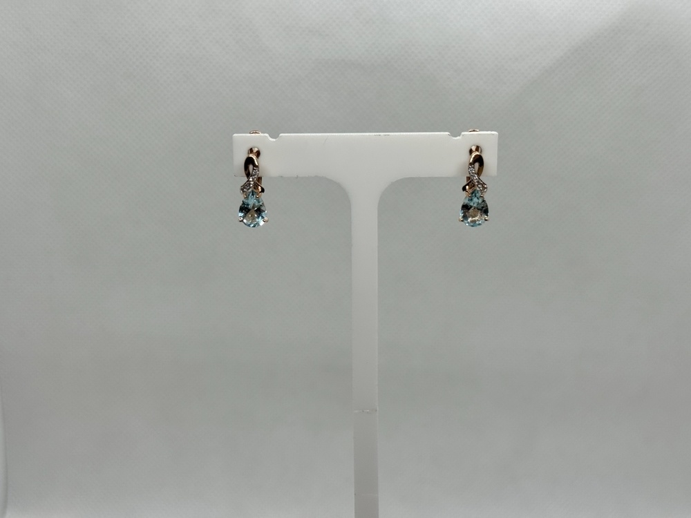 СЕРЬГИ С КАМНЯМИ (Au 585)