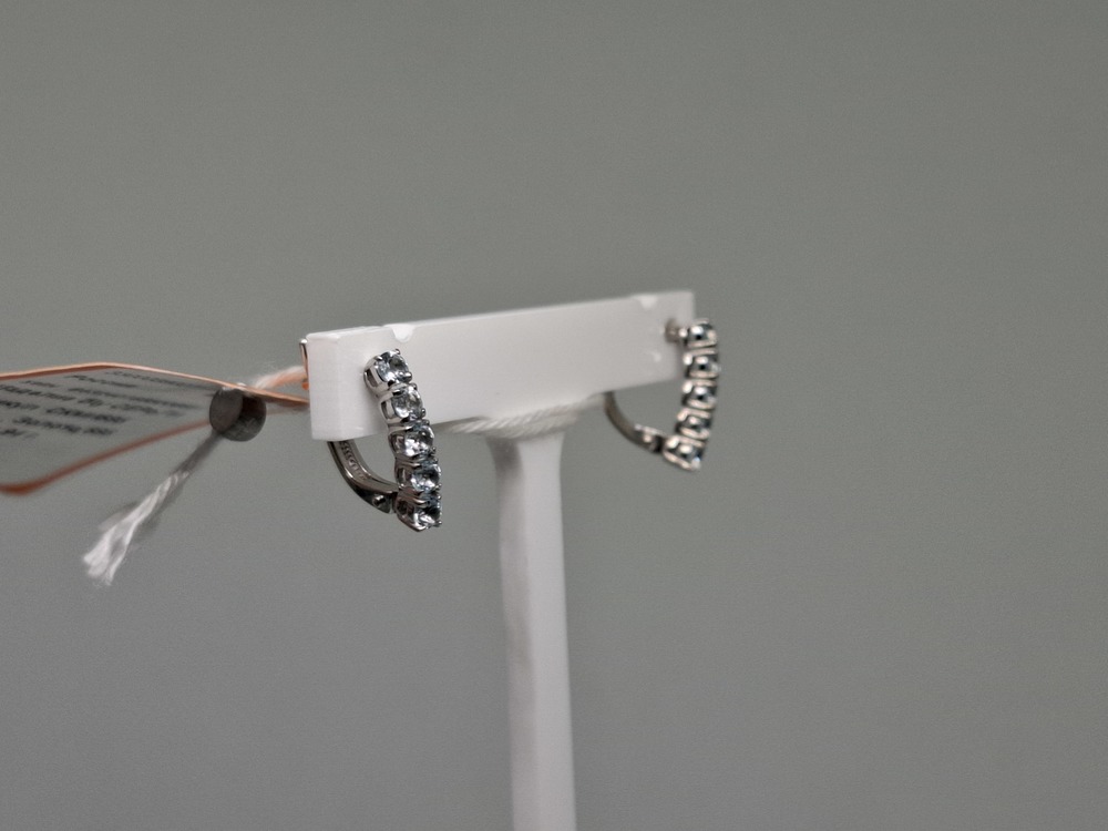 СКМИ585 СЕРЬГИ С КАМНЯМИ (Au 585)