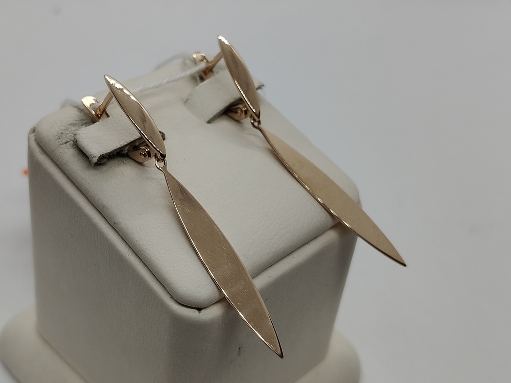 СЕРЬГИ БЕЗ КАМНЯ (Au 585)