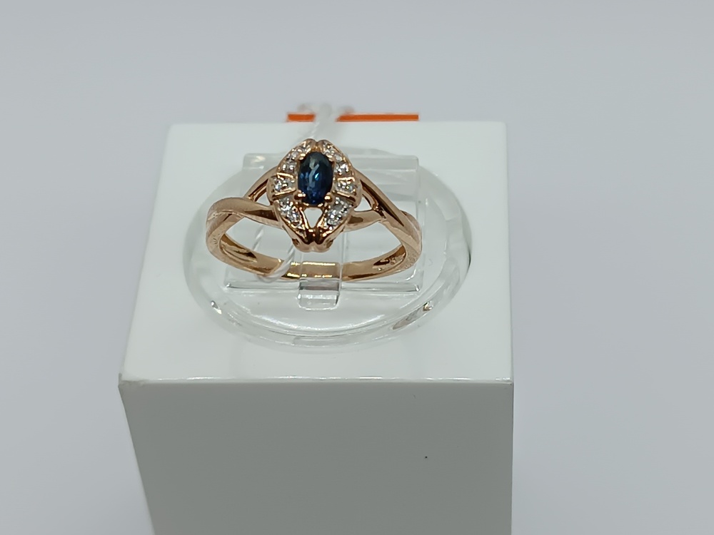 КОЛЬЦО С КАМНЯМИ (Au 585)