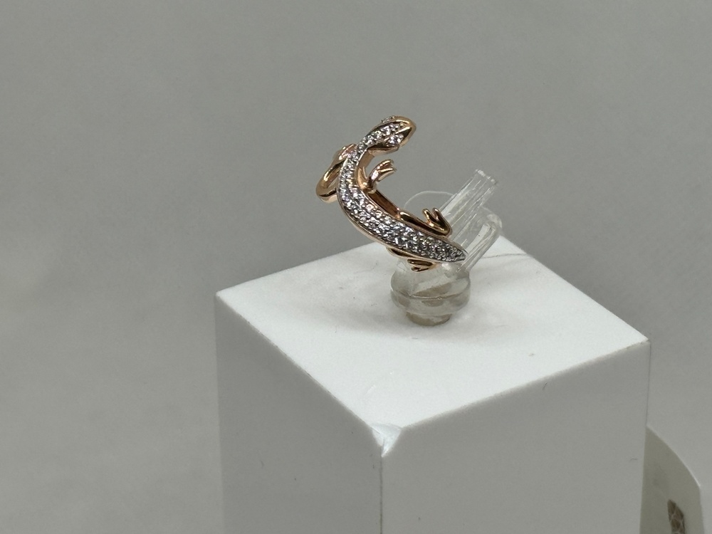 КОЛЬЦО С КАМНЯМИ (Au 585)