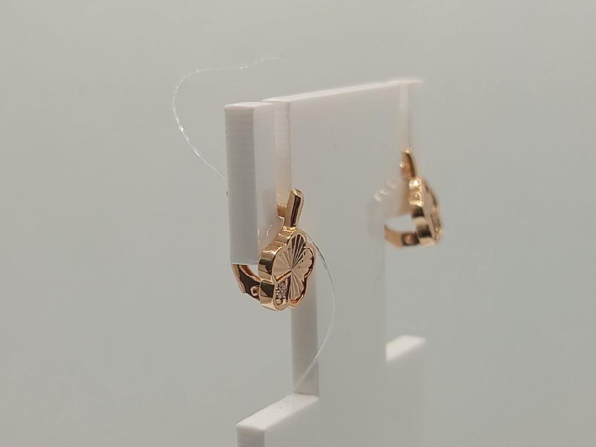 СЕРЬГИ С КАМНЕМ (Au 585)