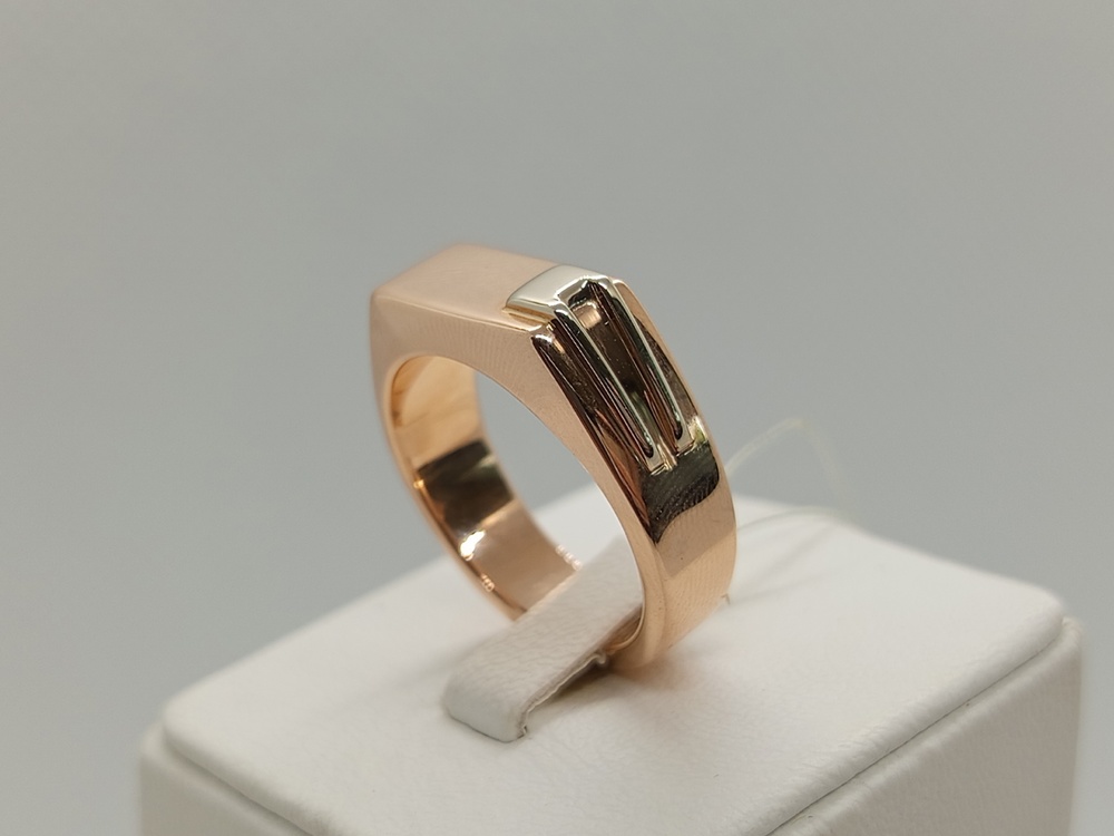 01-0039 КОЛЬЦО ПЕЧАТКА без камня (Au 585)