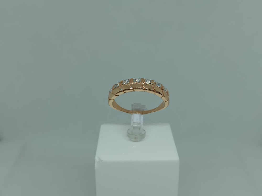 КОЛЬЦО С КАМНЯМИ (Au 585)