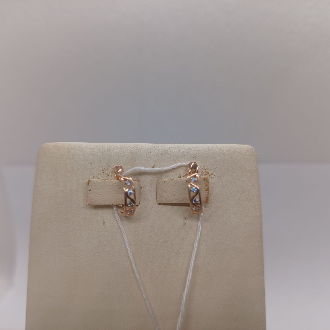 СКМИ585 СЕРЬГИ С КАМНЯМИ (Au 585)