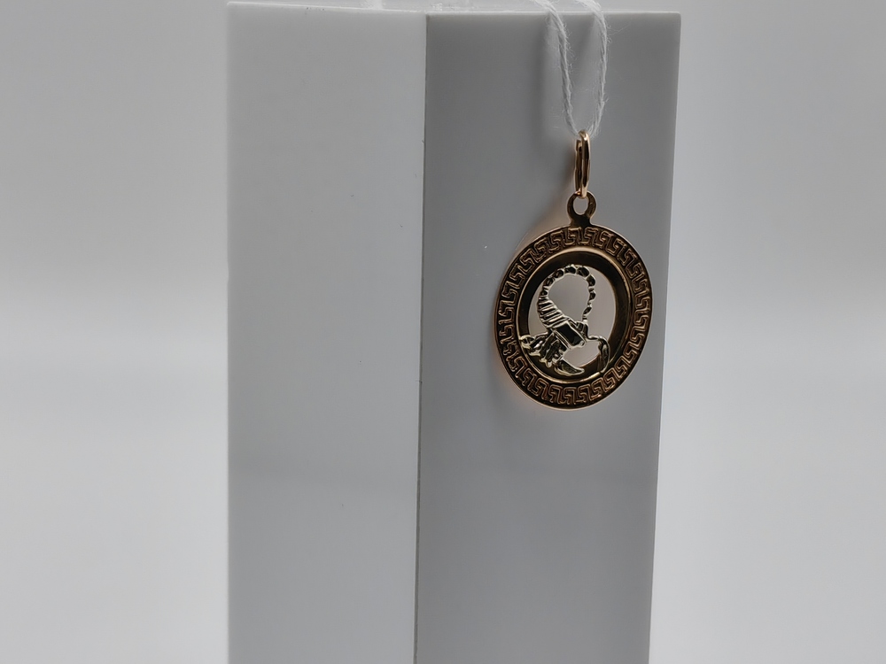 ПОДВЕСКА ЗНАК ЗОДИАКА СКОРПИОН Au 585