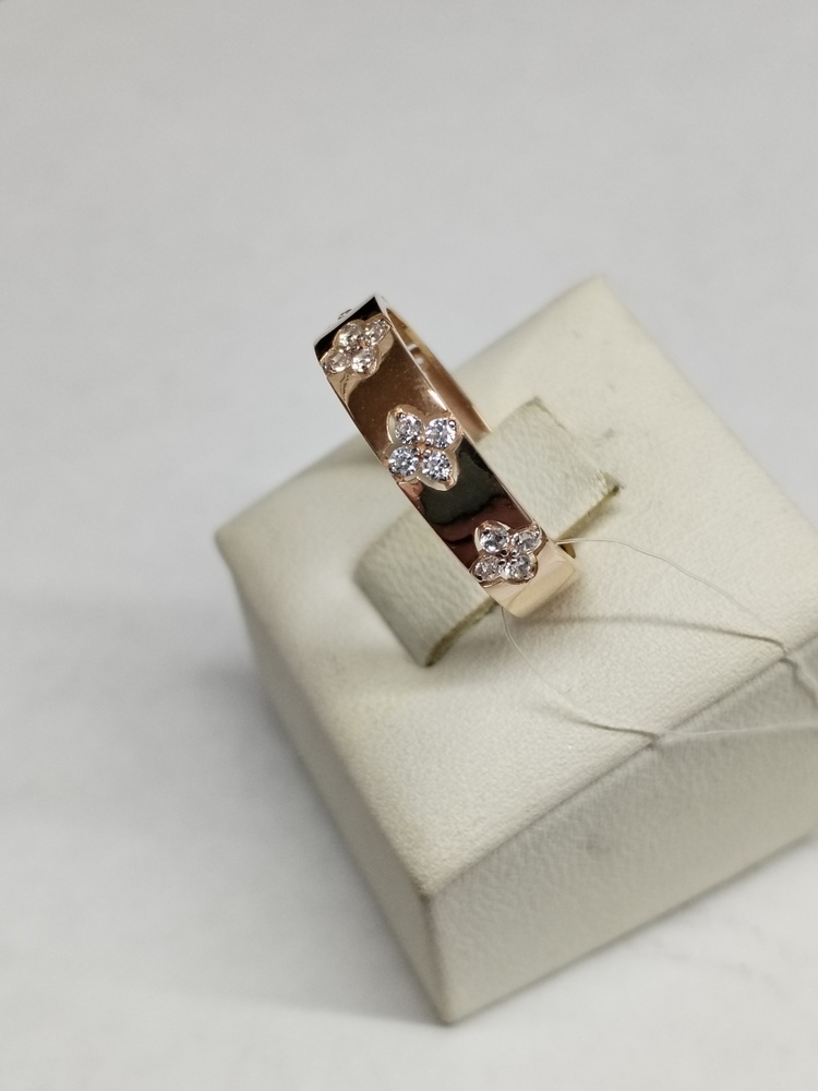 КОЛЬЦО С КАМНЯМИ (Au 585)