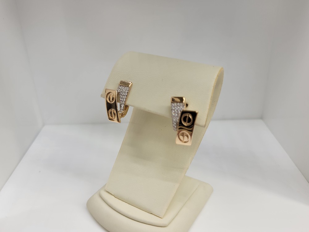 СЕРЬГИ С КАМНЯМИ (Au 585)