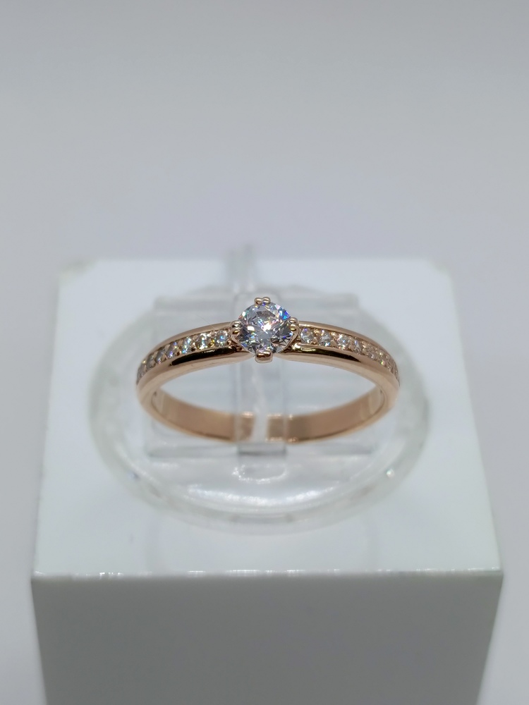 КОЛЬЦО С КАМНЯМИ (Au 585)