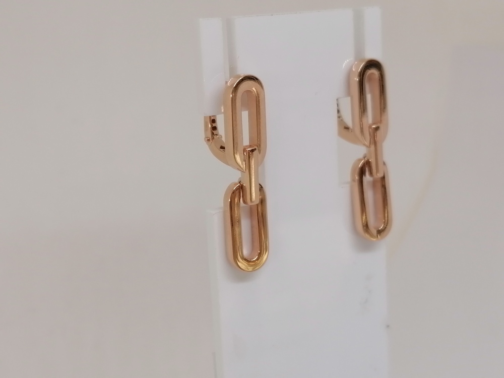 СЕРЬГИ БЕЗ КАМНЯ (Au 585)