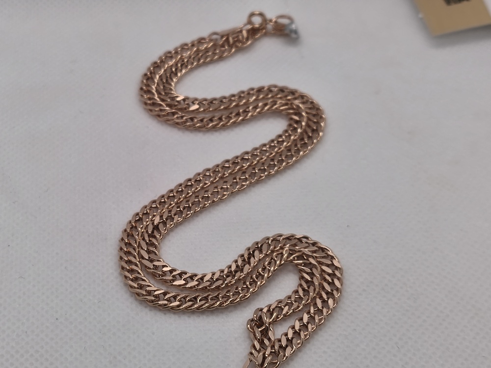 ЦЕПЬ ПУСТОТЕЛАЯ Ромб двойной (Au 585)