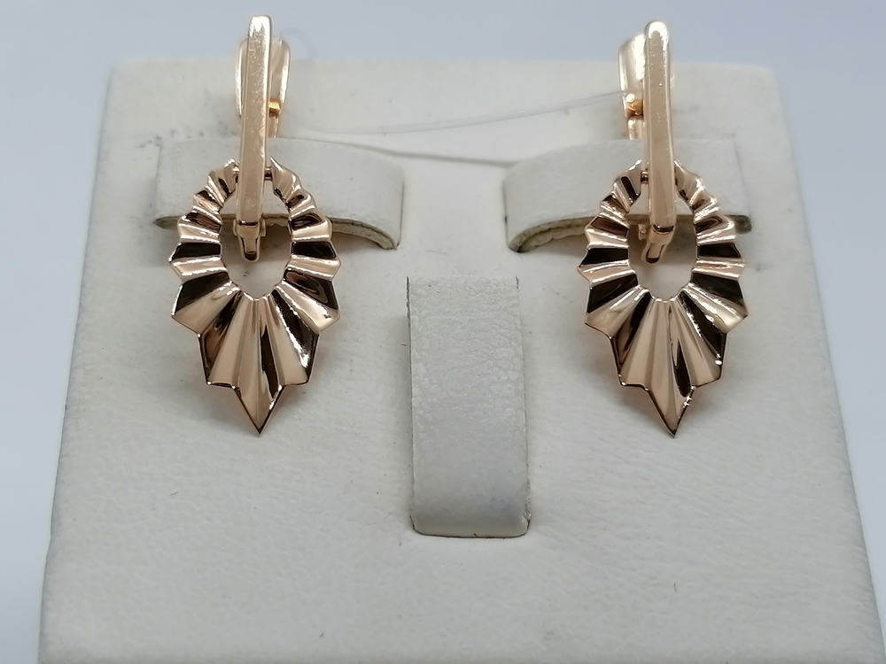 СЕРЬГИ БЕЗ КАМНЯ (Au 585)