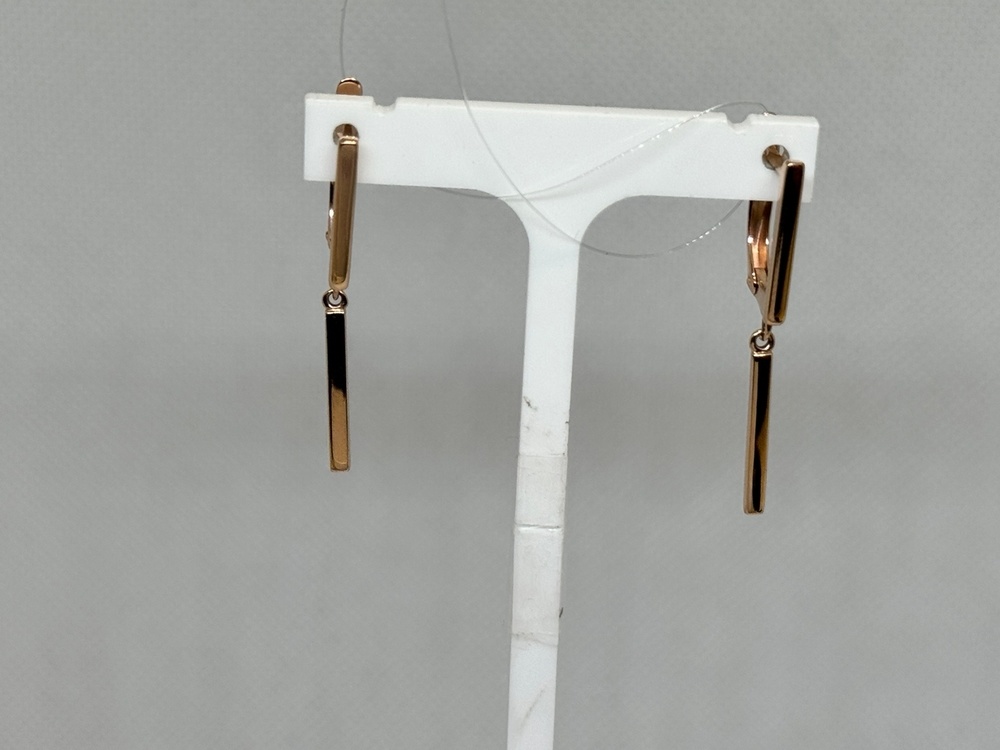 СЕРЬГИ БЕЗ КАМНЯ (Au 585)