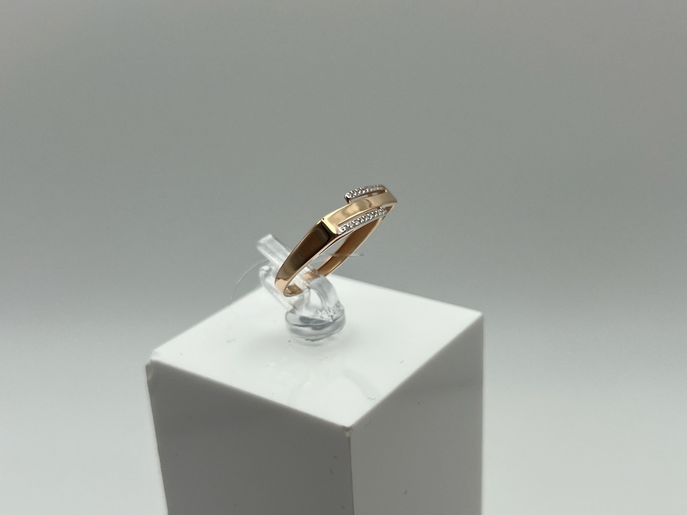 КОЛЬЦО С КАМНЯМИ (Au 585)