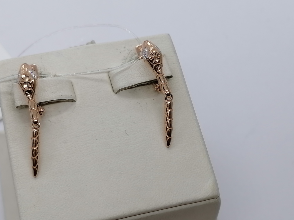 СЕРЬГИ С КАМНЯМИ (Au 585)