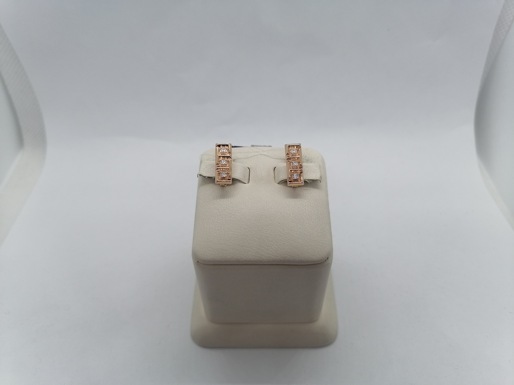 1201940 СЕРЬГИ С КАМНЯМИ (Au 585)