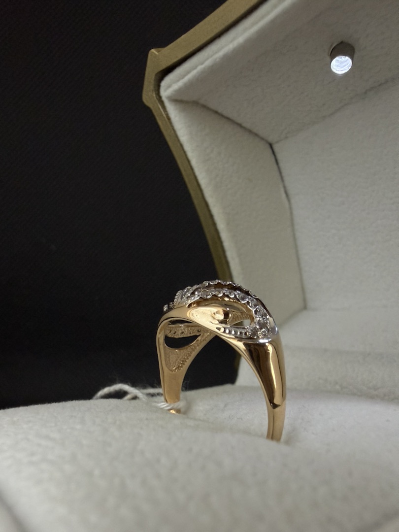 КОЛКМИ585 КОЛЬЦО С КАМНЯМИ (Au 585)