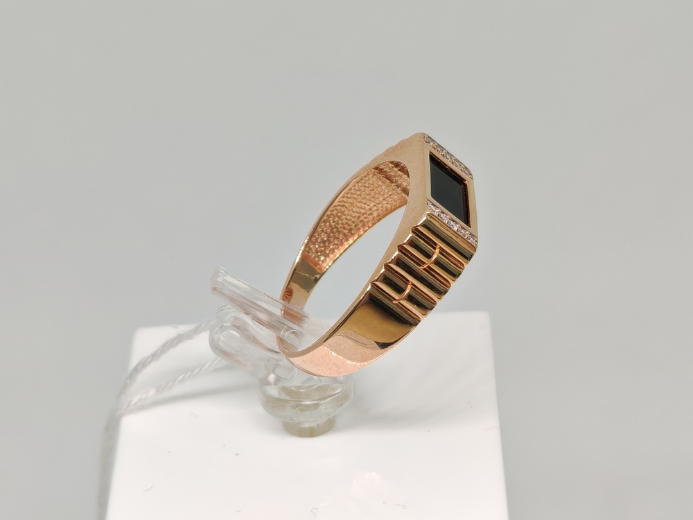 ПЕЧАТКА С КАМНЯМИ (Au 585)