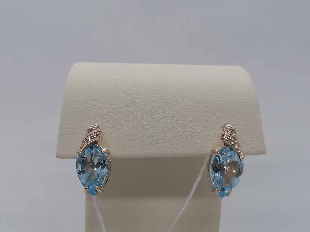 СЕРЬГИ С КАМНЯМИ (Au 585)