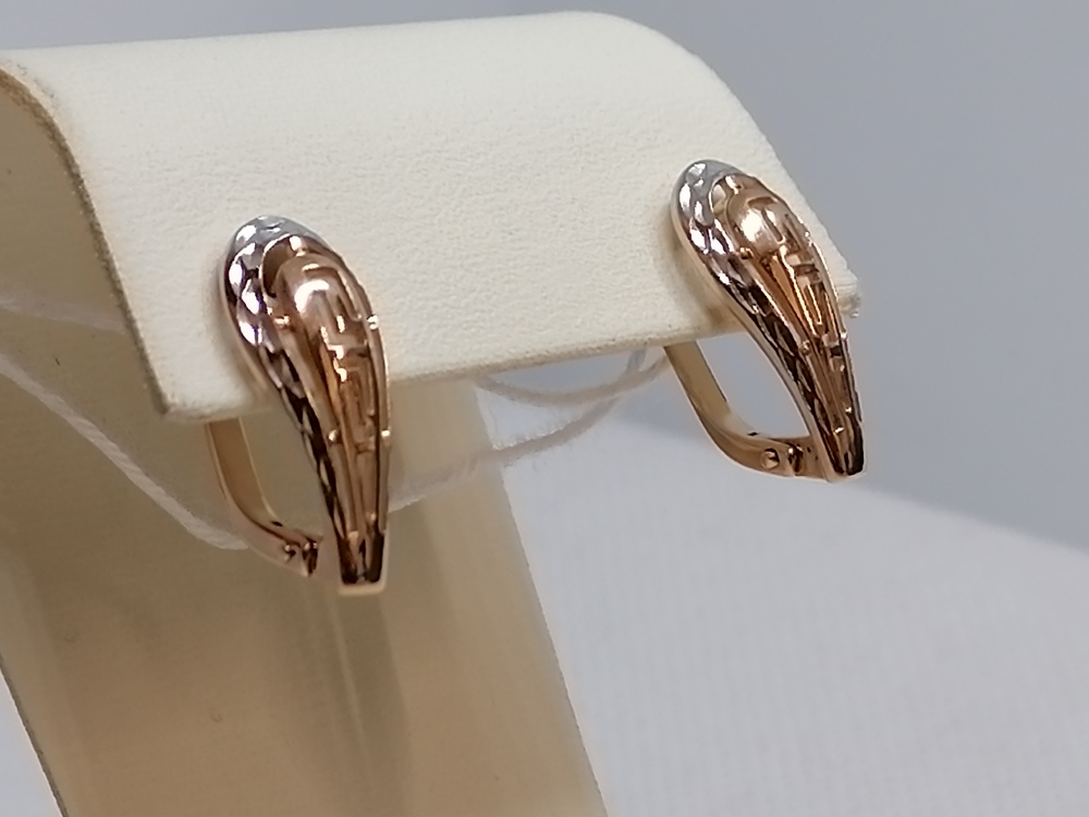 СЕРЬГИ БЕЗ КАМНЯ (Au 585)