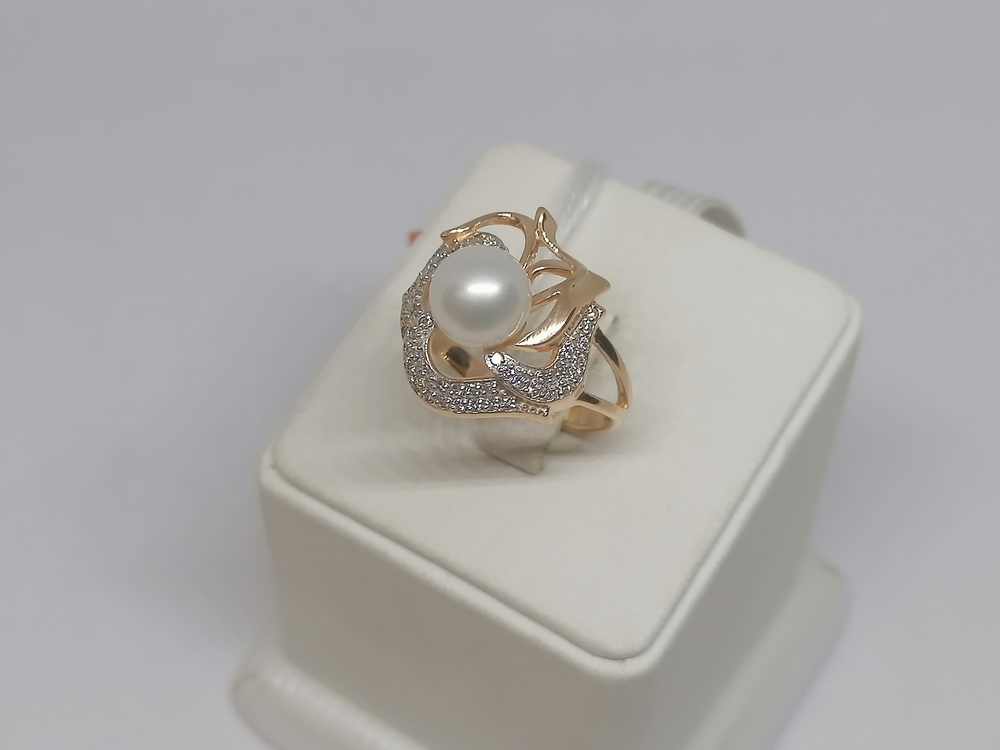 КОЛЬЦО С КАМНЯМИ (Au 585)