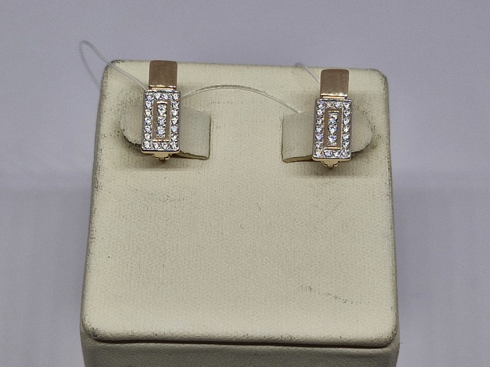 СЕРЬГИ С КАМНЯМИ (Au 585)