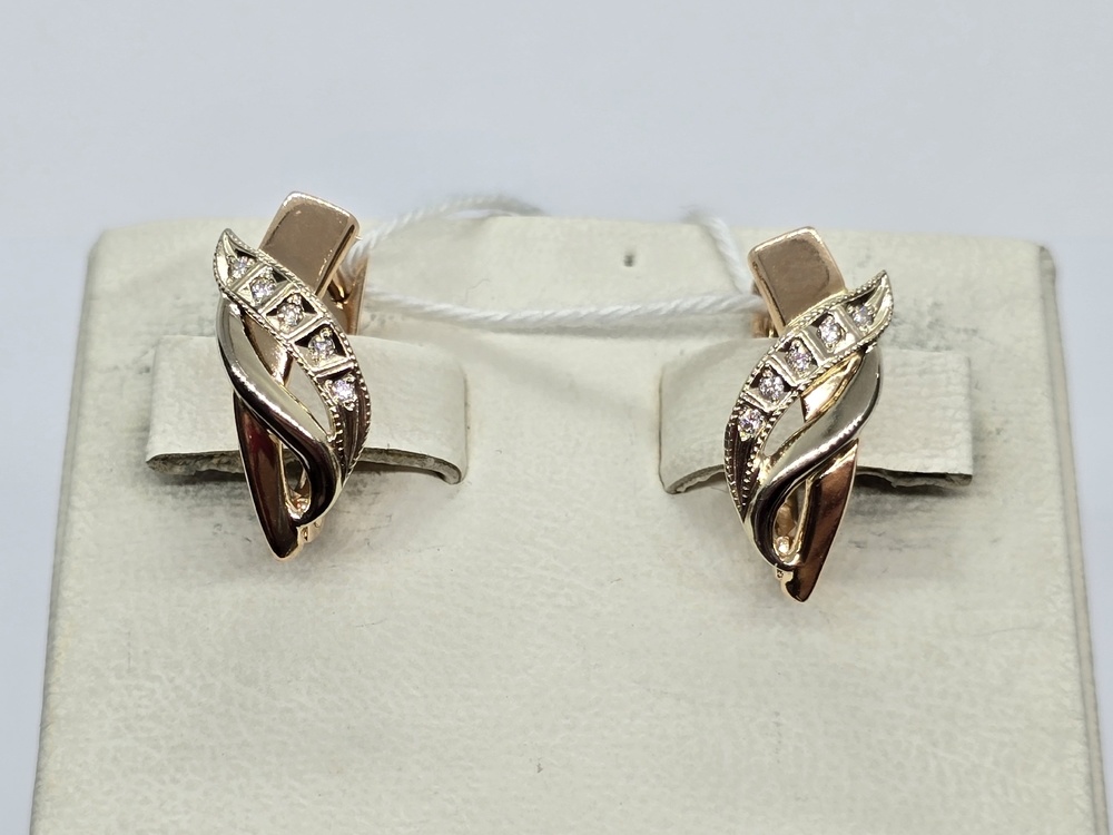 СЕРЬГИ С КАМНЯМИ (Au 585)