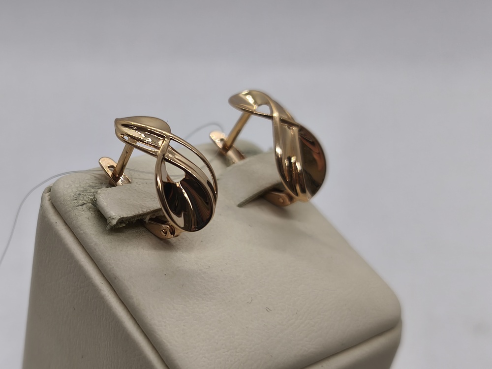 СЕРЬГИ БЕЗ КАМНЯ (Au 585)