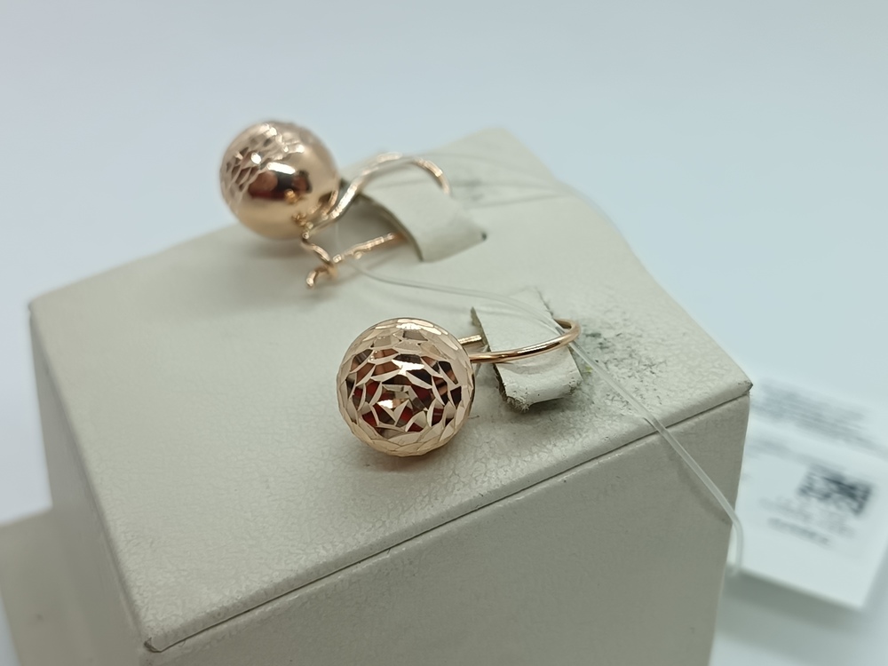 СЕРЬГИ БЕЗ КАМНЯ (Au 585)