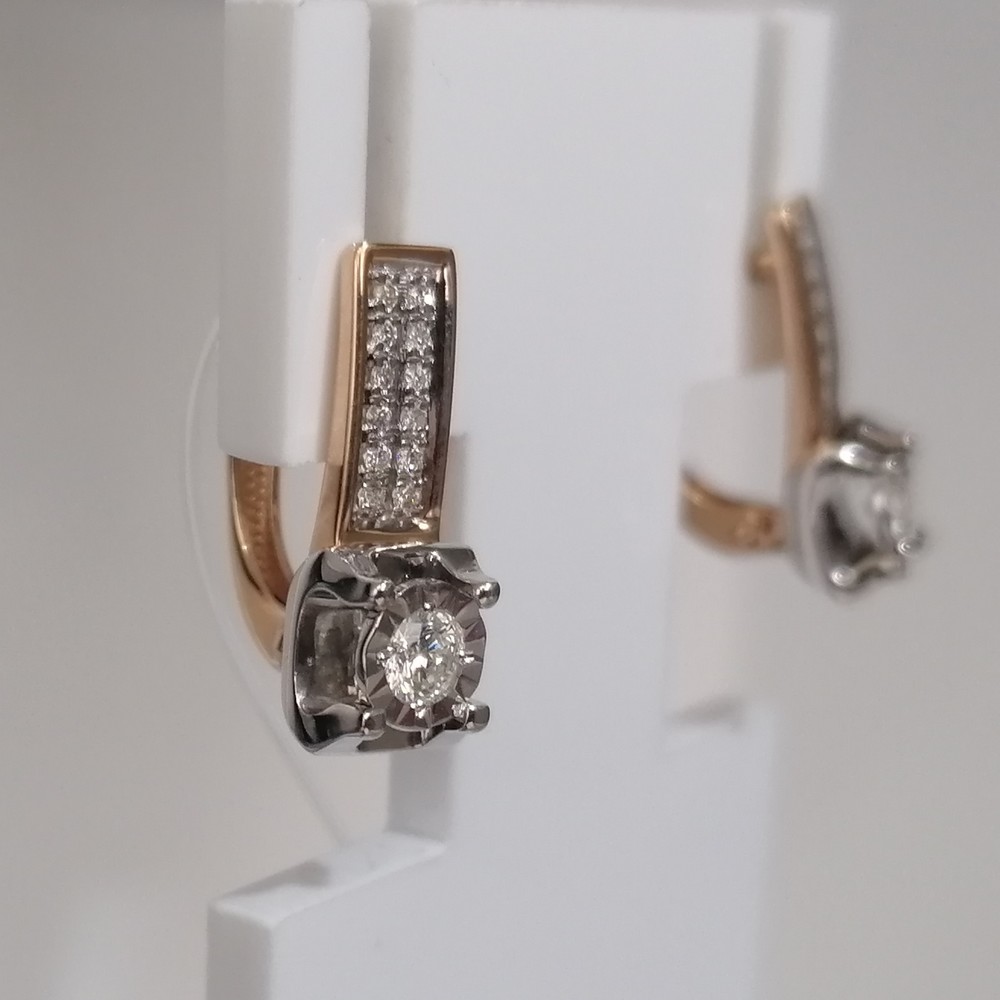 СЕРЬГИ БРИЛЛИАНТ (Au 585)